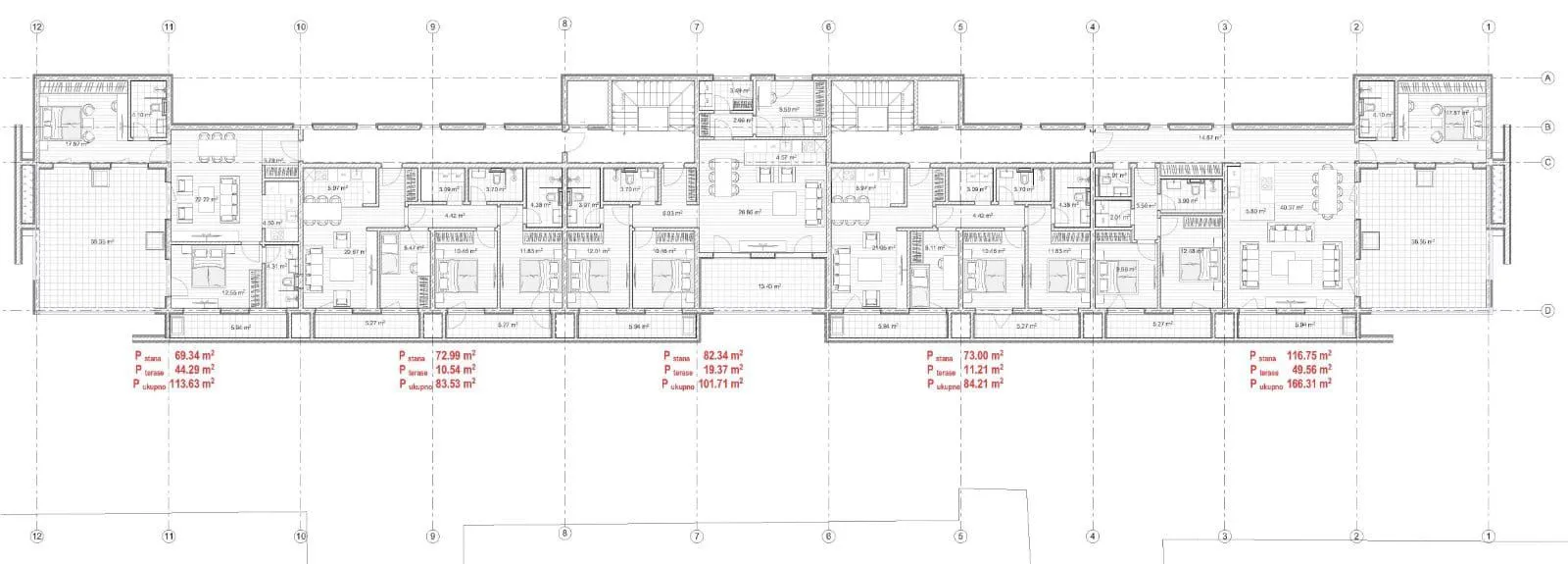 Sale, apartment, 64m², Budva, Crna Gora