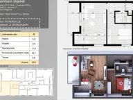 One Bedroom Apartment for Sale, 50m2, Preko Morače, Podgorica