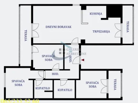 Sale, four bedroom apartment, 123m², Čukarica, Beograd - image 4