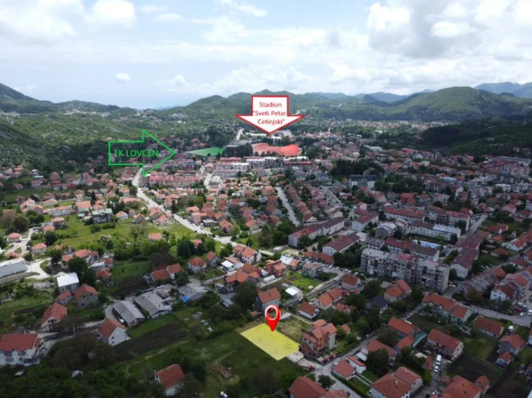 Prodaja, plac, 561m², Cetinje, Crna Gora