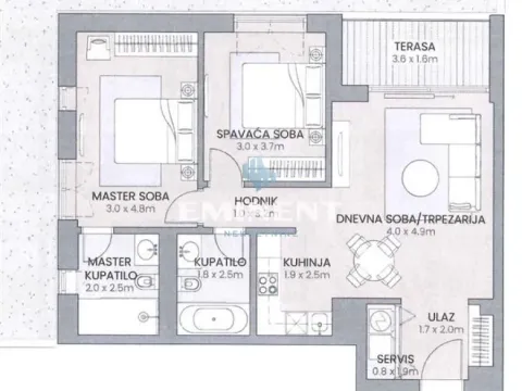 Prodaja, trosoban stan, 73m², Novi Beograd Blok 67, Novi Beograd Sve Podlokacije - image 4