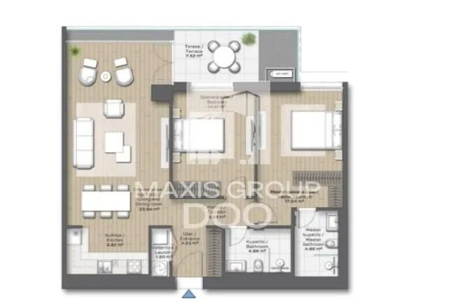 Prodaja, dvosoban stan, 86m², Savski Venac, Beograd