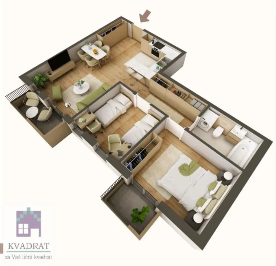 Prodaja, trosoban stan, 69m², Obrenovac, Beograd