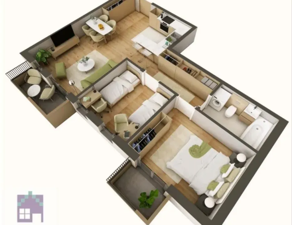 Sale, three bedroom apartment, 69m², Obrenovac, Beograd