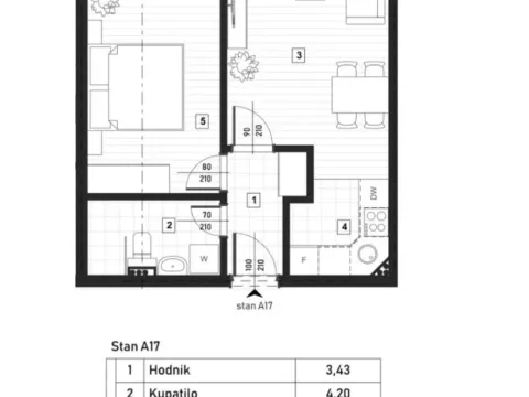 Sale, one bedroom apartment, 47m², Zagorič, Podgorica - image 4