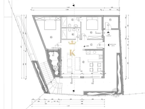 Sale, two bedroom apartment, 77m², Radovići, Tivat