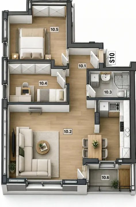 Sale, three bedroom apartment, 60m², Zemun Gardoš, Zemun Sve Podlokacije