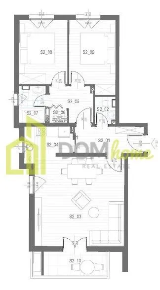 Sale, two bedroom apartment, 70m², Tološi, Podgorica