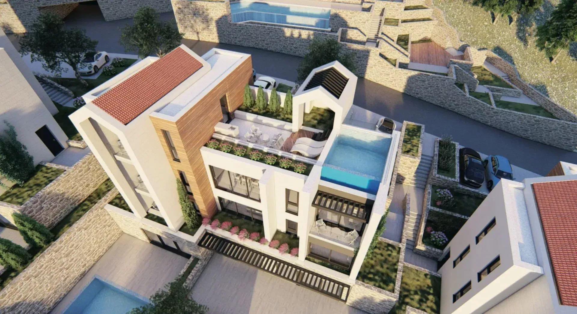 Sale, four bedroom apartment, 207m², Donja Lastva, Tivat