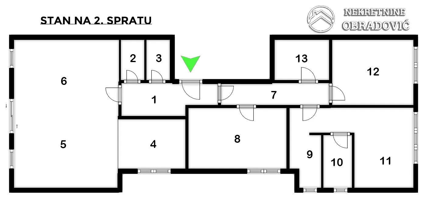 Sale, four bedroom apartment, 148m², Neimar, Vračar Sve Podlokacije