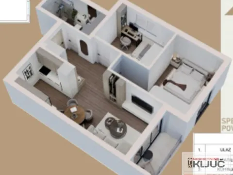 Prodaja, dvosoban stan, 57m², Veternik, Novi Sad Sve Podlokacije