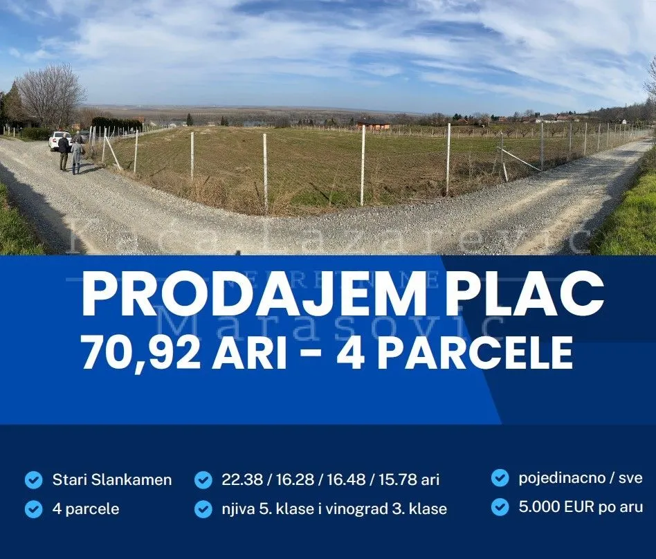Prodaja, plac, 7090m², Stari Slankamen, Inđija