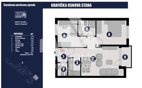 Sale, two bedroom apartment, 54m², Lučani, Srbija - image 4