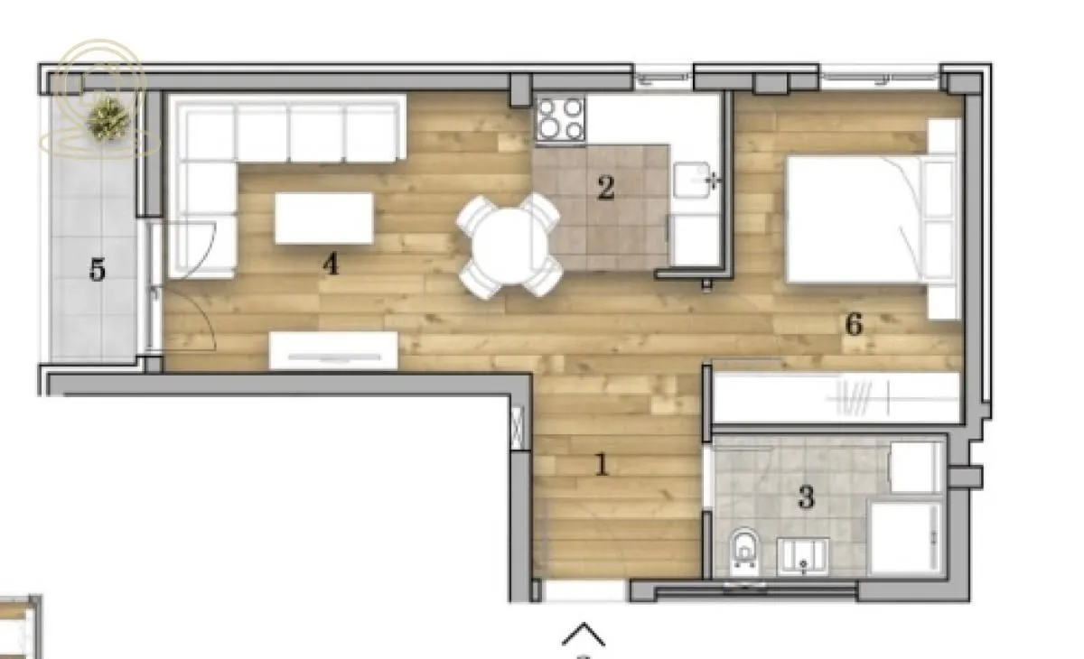 Sale, two bedroom apartment, 43m², Liman 4, Novi Sad Sve Podlokacije