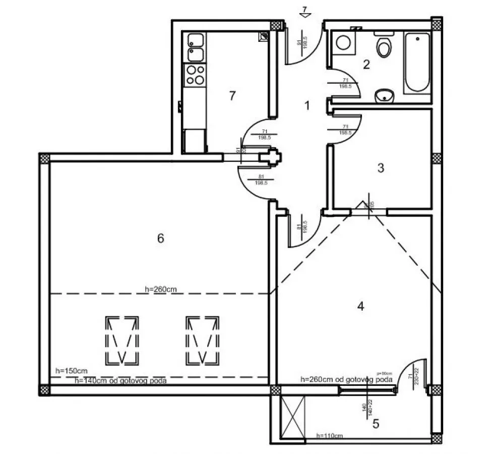 Prodaja, trosoban stan, 72m², Klisa, Novi Sad Sve Podlokacije