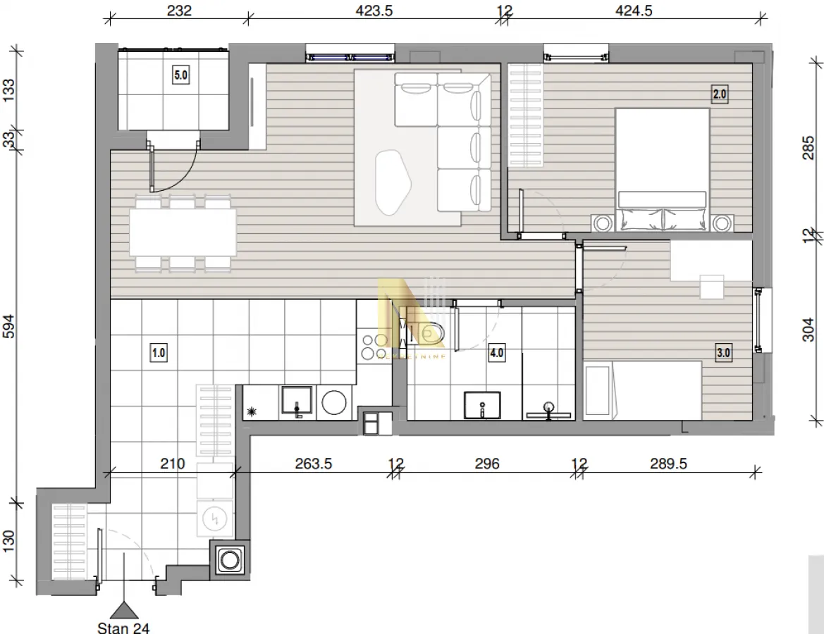 Prodaja, trosoban stan, 68m², Nova Pazova, Stara Pazova