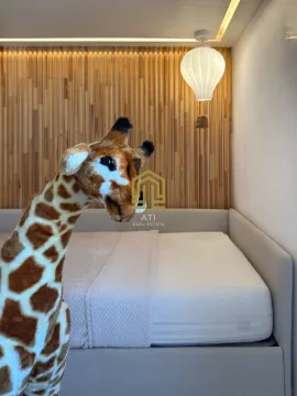 Children's bedroom with a bed and decorative wooden wall panels. - image 15
