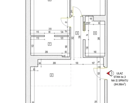 Rent, three bedroom apartment, 85m², Vukov Spomenik, Zvezdara Sve Podlokacije - image 18