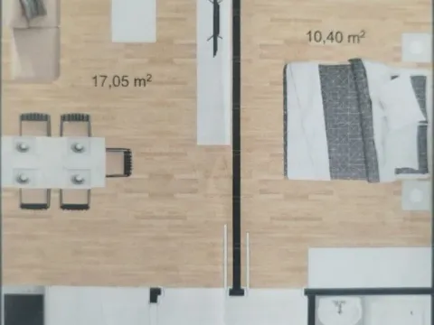 Prodaja, jednosoban stan, 43m², Stari Aerodrom, Podgorica - image 2