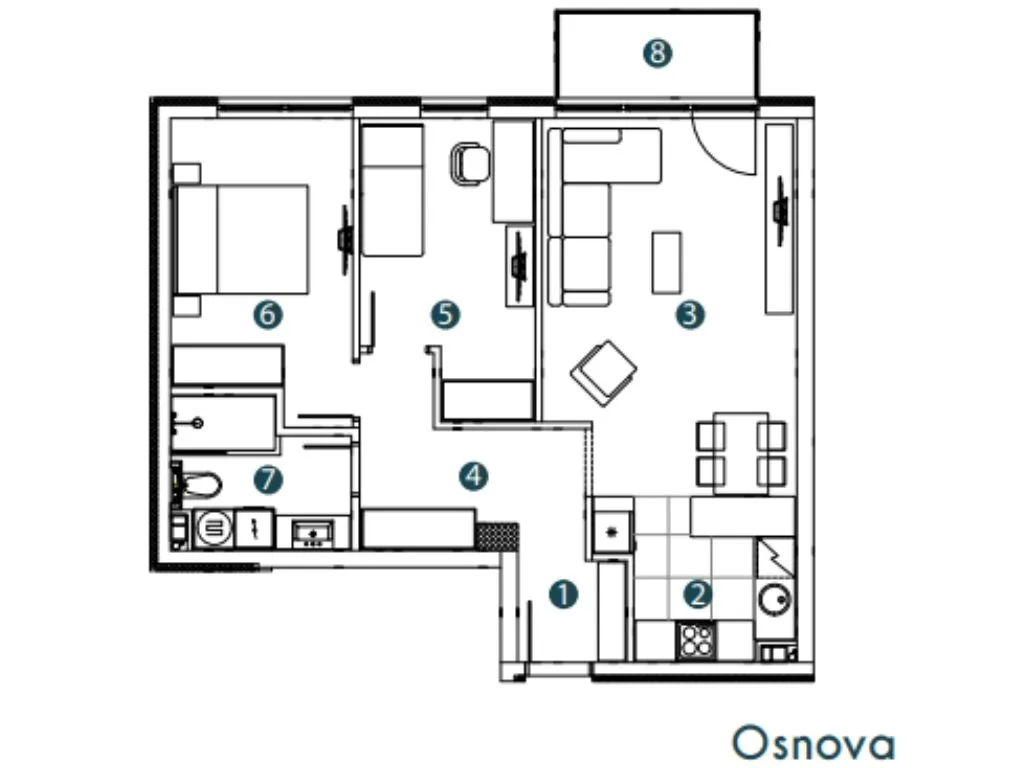 Sale, three bedroom apartment, 67m², Altina, Beograd