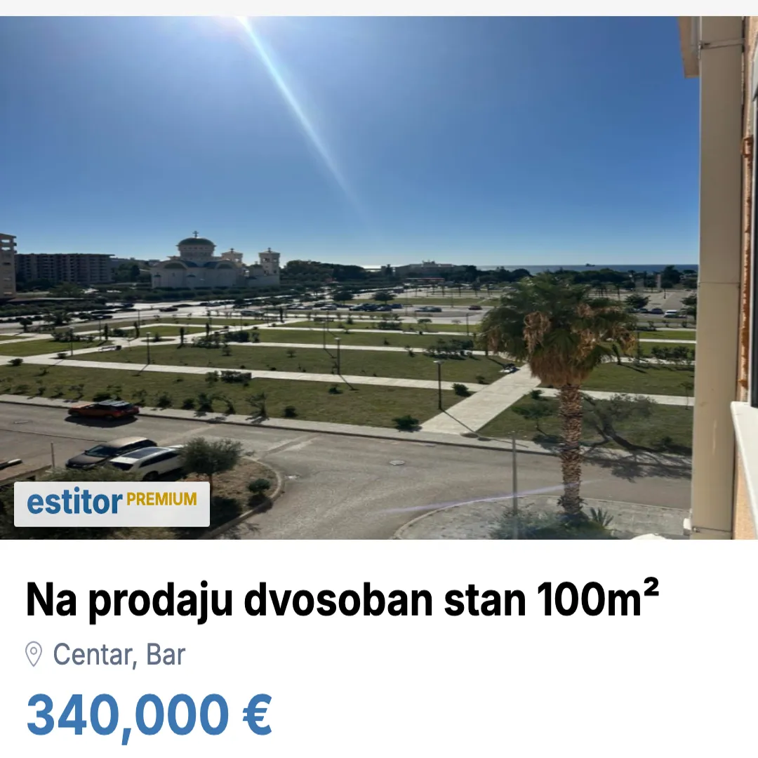 Prodaja, dvosoban stan, 100m², Centar, Bar