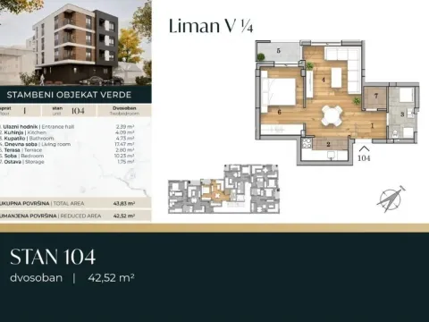 Prodaja, jednosoban stan, 43m², Telep, Novi Sad Sve Podlokacije - image 2