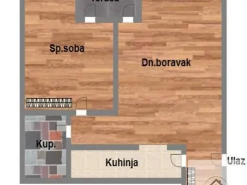 Sale, two bedroom apartment, 45m², Adamovićevo Naselje, Novi Sad Sve Podlokacije - image 9