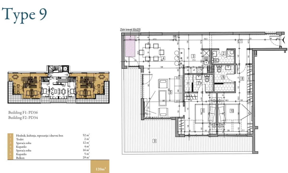 Prodaja, dvosoban stan, 100m², Dobrota, Kotor