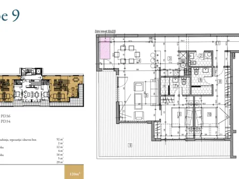 Prodaja, dvosoban stan, 100m², Dobrota, Kotor