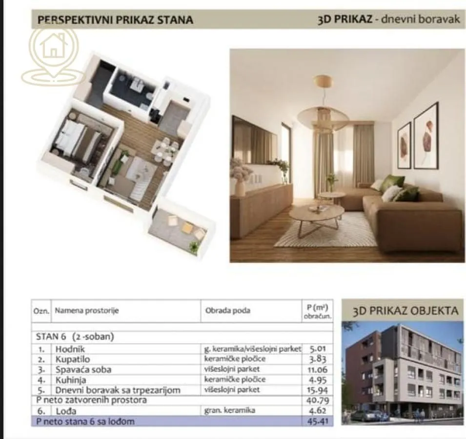 Sale, two bedroom apartment, 45m², Medijana, Niš