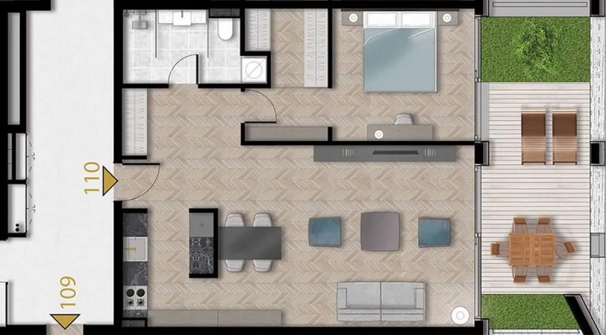 Prodaja, jednosoban stan, 88m², Tivat, Crna Gora