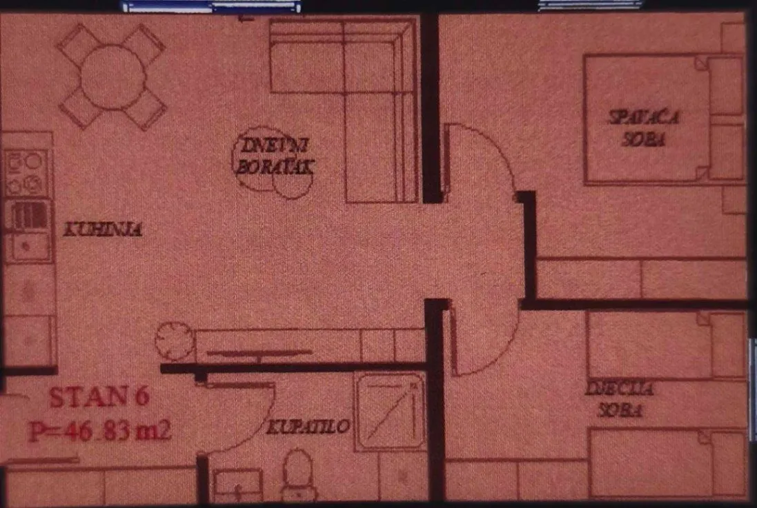 Prodaja, dvosoban stan, 52m², Gorica C, Podgorica