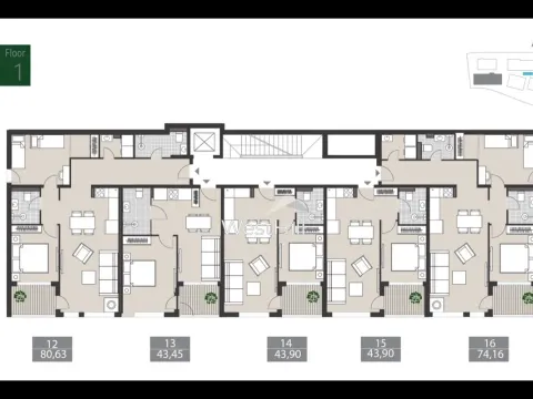 Prodaja, garsonjera, 24m², Tivat, Crna Gora - image 14