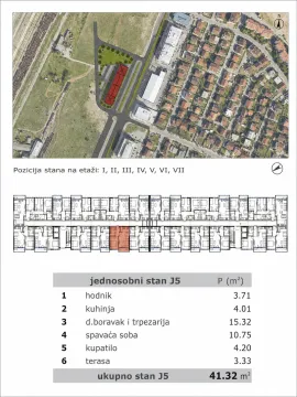 Prodaja, jednosoban stan, 41m², Stari Aerodrom, Podgorica - image 10