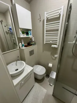 Kompaktno kupatilo sa tuš kabinom, umivaonikom i toaletom. - image 13