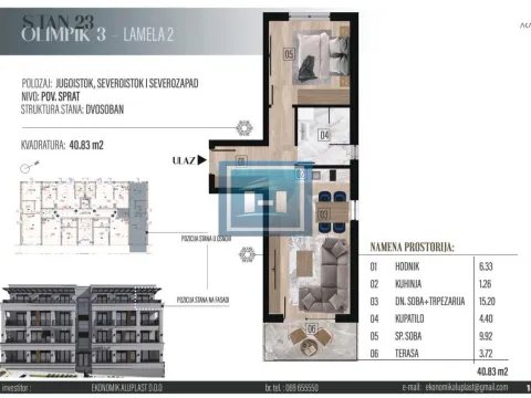 Prodaja, jednosoban stan, 40m², Vrnjačka Banja, Srbija - image 2