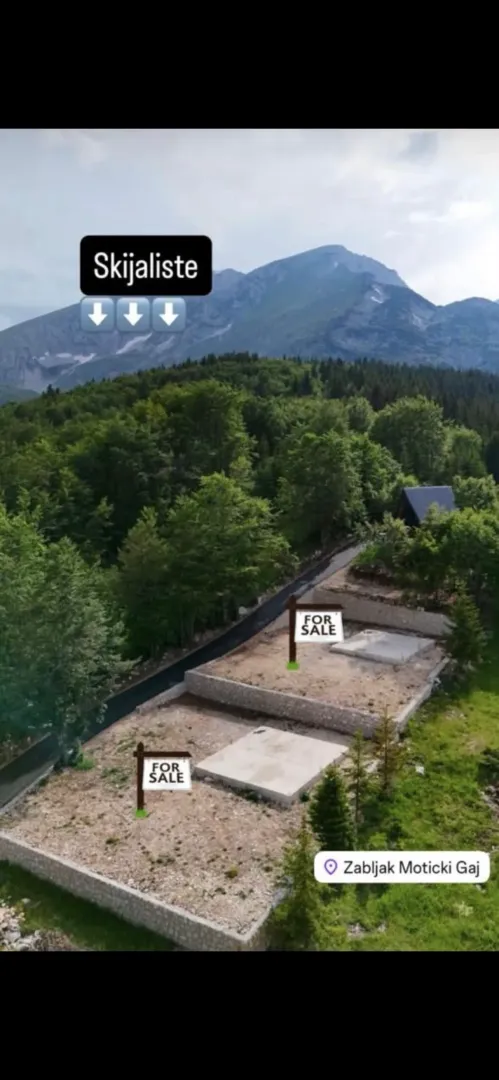 Prodaja, plac, 840m², Motički gaj, Žabljak