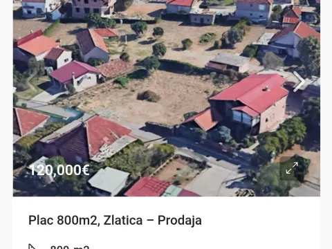 Prodaja, plac, 800m², Zlatica, Podgorica - image 2