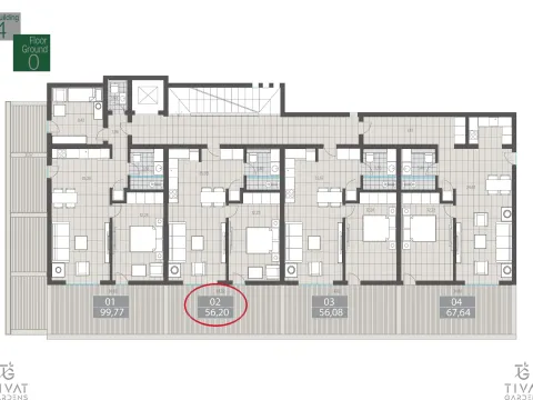 Sale, one bedroom apartment, 56m², Centar, Tivat - image 7