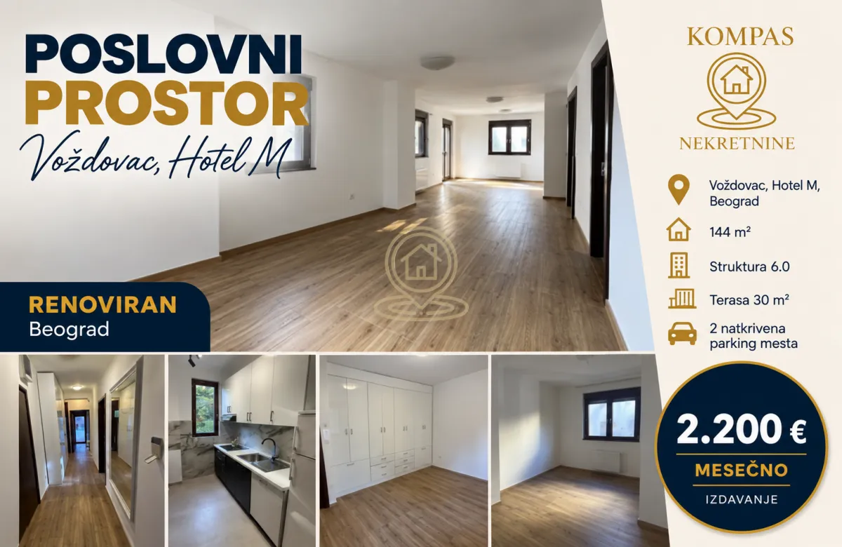 Rent, office space, 144m², Voždovac Sve Podlokacije, Beograd