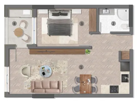 Prodaja, jednosoban stan, 46m², Ulcinj, Crna Gora - image 3