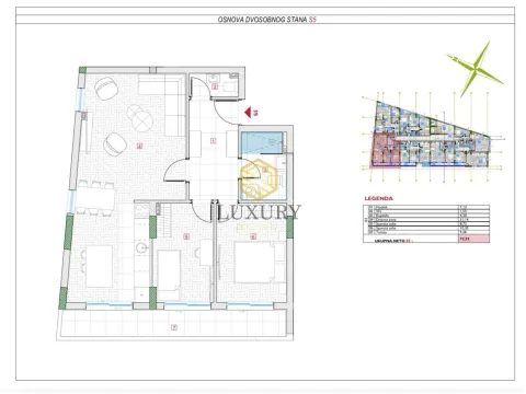 Prodaja, dvosoban stan, 73m², Zabjelo, Podgorica - image 2