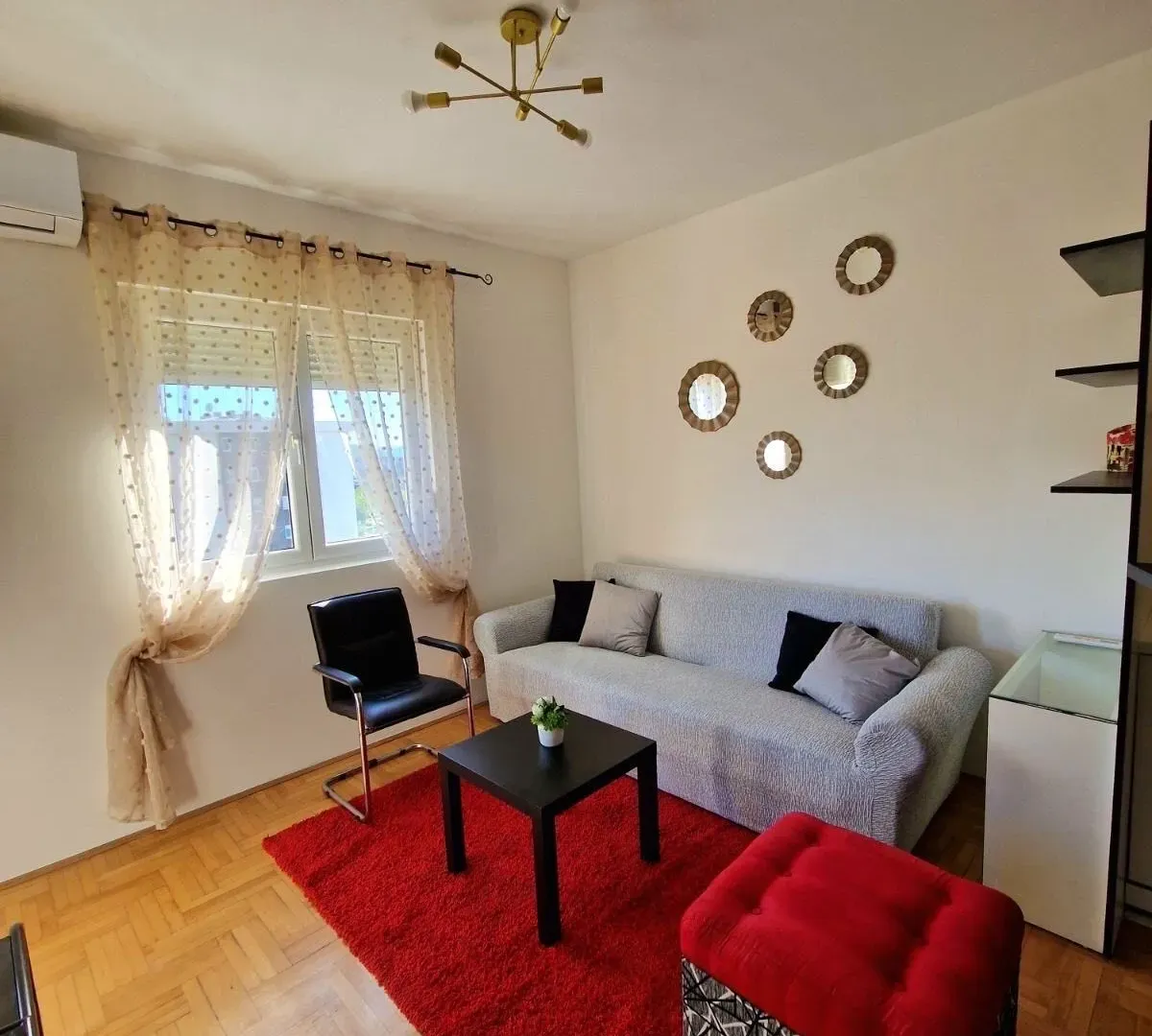 Rent, one bedroom apartment, 43m², Tuški Put, Podgorica