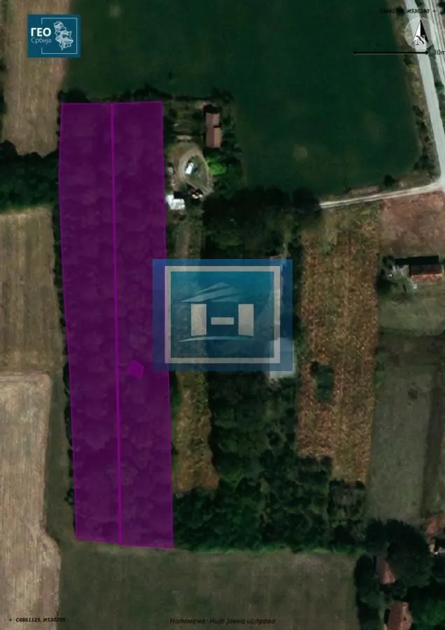 Prodaja, plac, 7400m², Zmić, Ćuprija