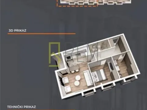 Sale, two bedroom apartment, 61m², Stari Aerodrom, Podgorica - image 12