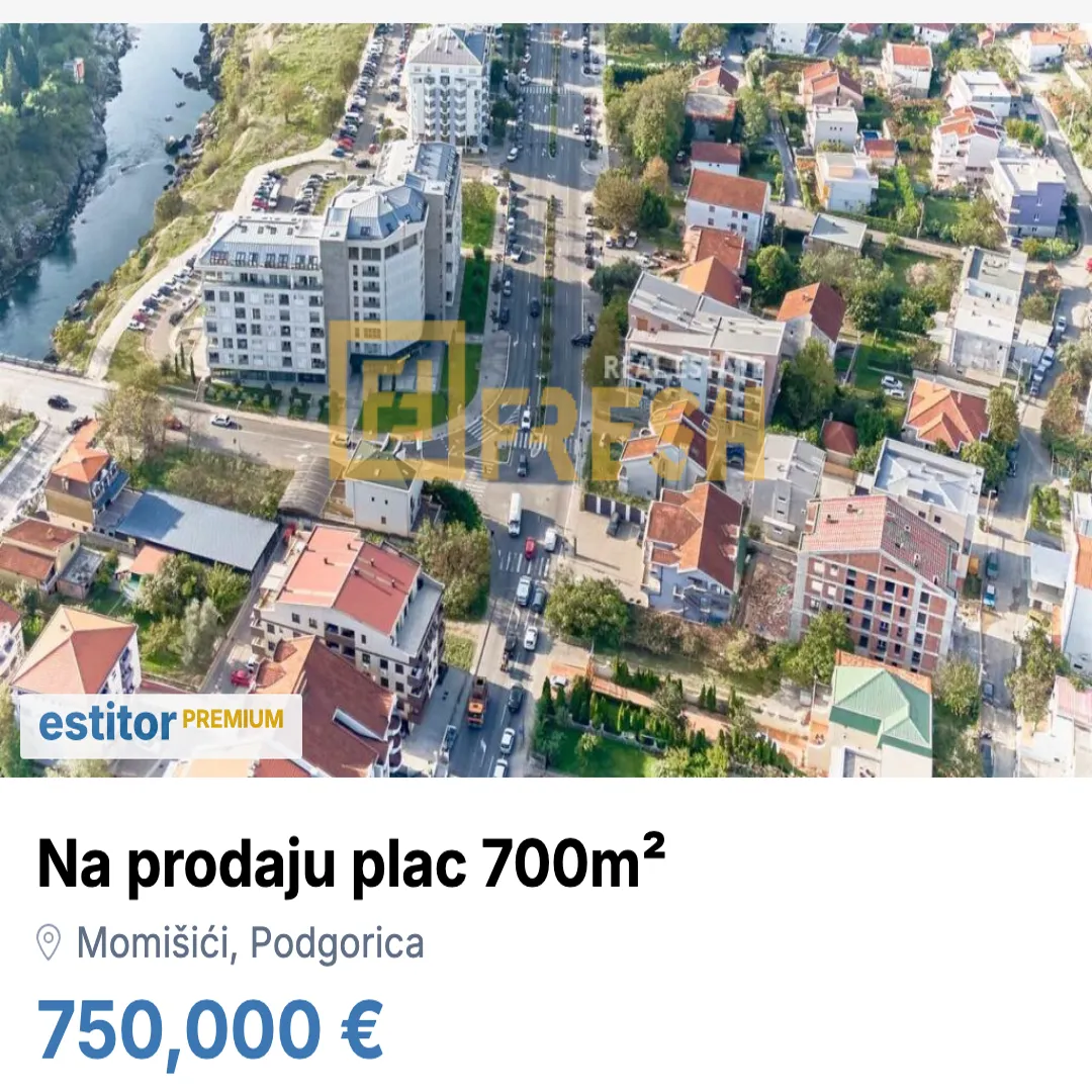 Sale, land lot, 700m², Momišići, Podgorica