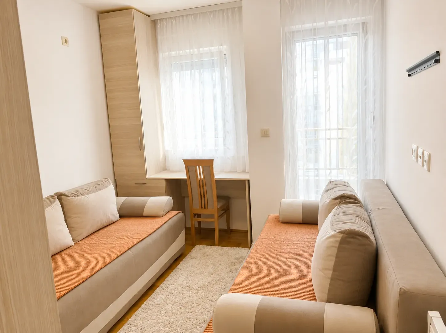 Rent, one bedroom apartment, 45m², Stari Aerodrom, Podgorica