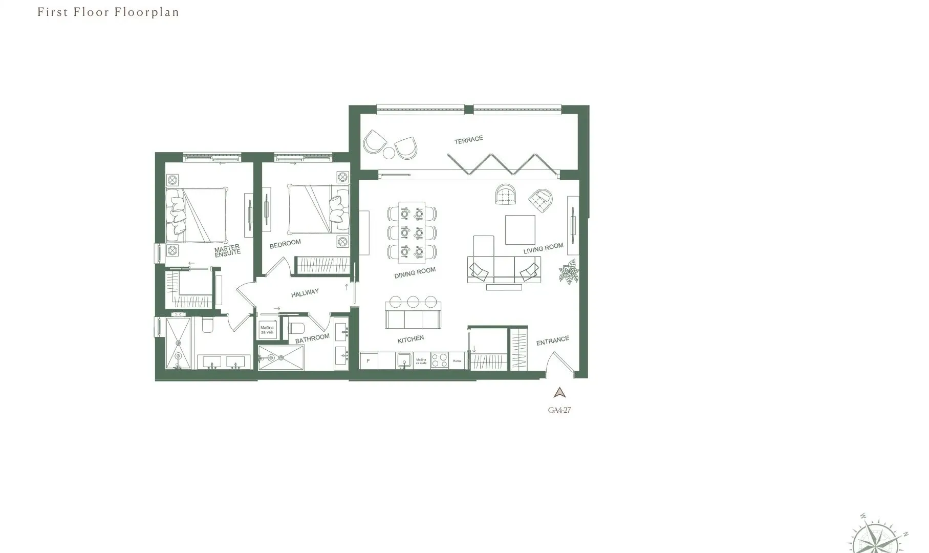 Sale, apartment, 109m², Tivat, Crna Gora