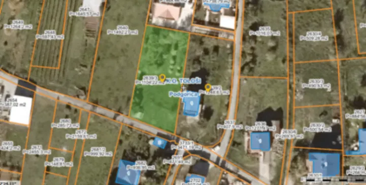 Prodaja, plac, 1104m², Tološi, Podgorica