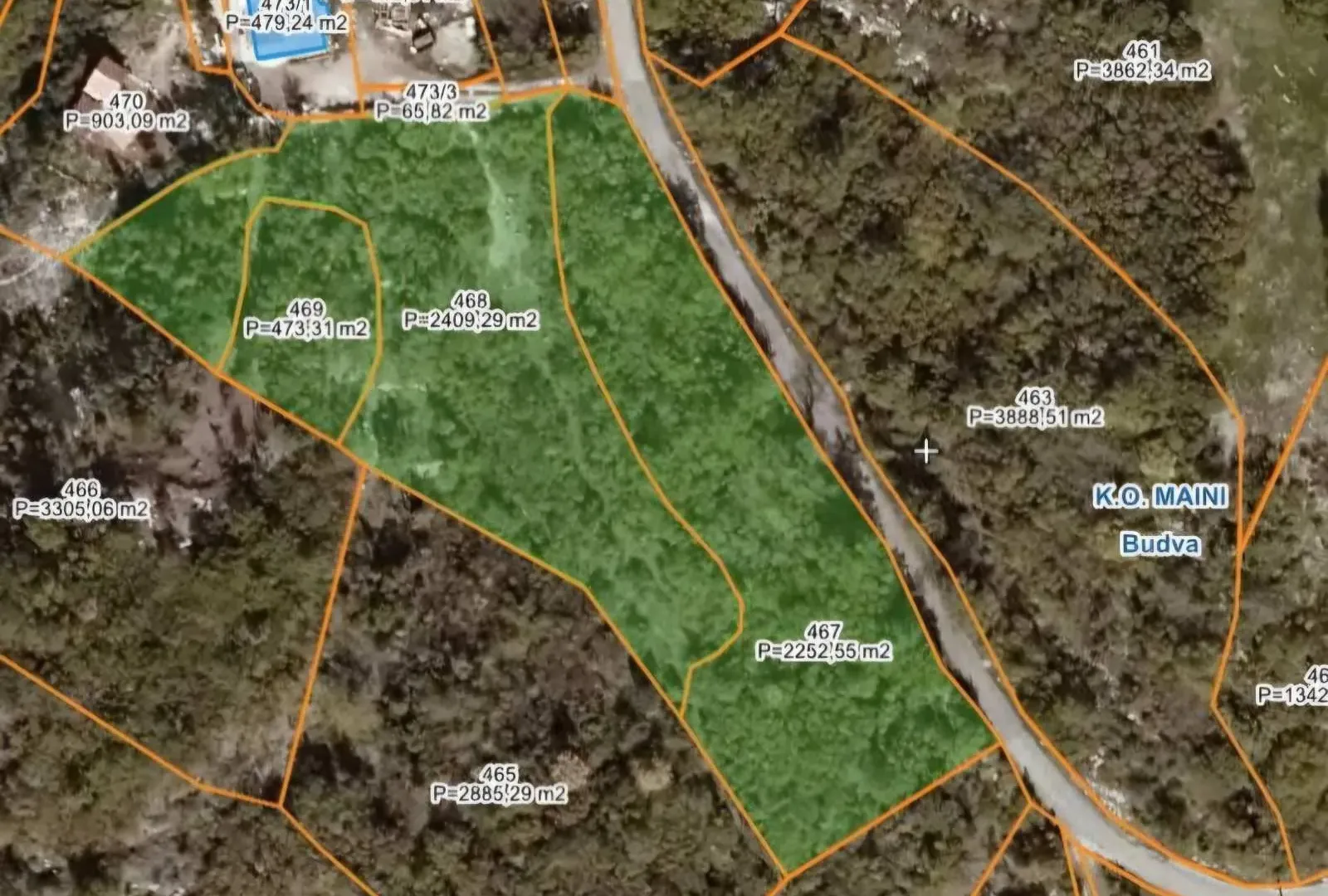 Prodaja, plac, 5200m², Budva, Crna Gora